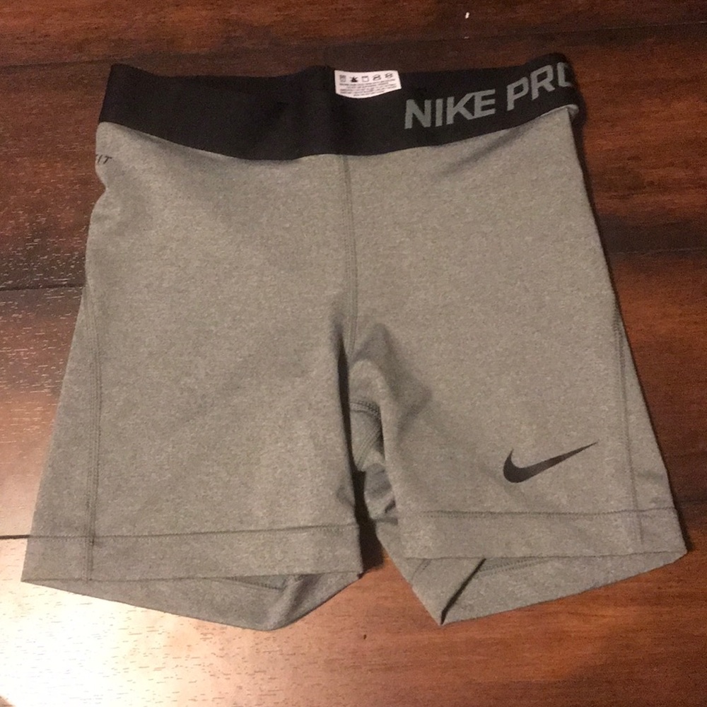 Black & Gray Nike Pro Shorts